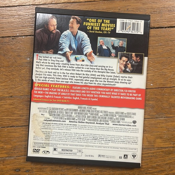 Analyze That dvd with Billy Crystal and Robert De Niro - Picture 2 of 5